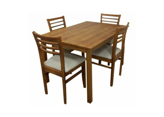 Juego de comedor mesa veronica de 1,30 + 4 sillas