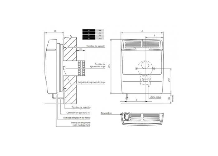 Calefactor volcan 3800 tb (43716vn)