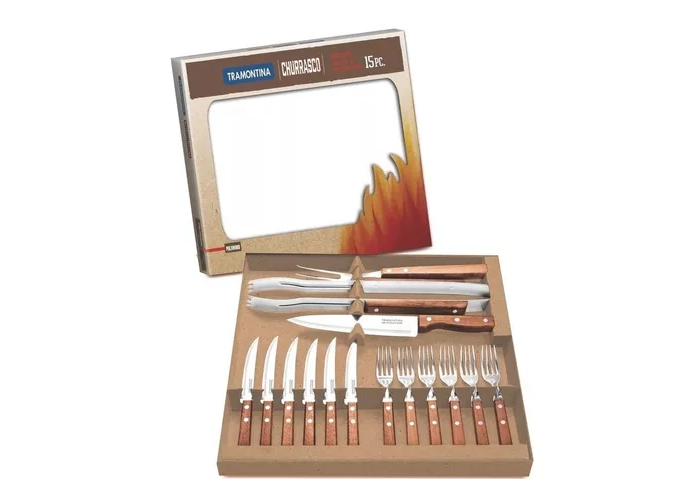 Jgo de cubiertos madera x 15 piezas dinamyc