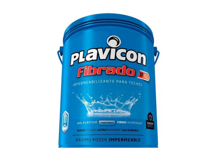 Impermeabilizante fibrado plavicon xp bco 10lts