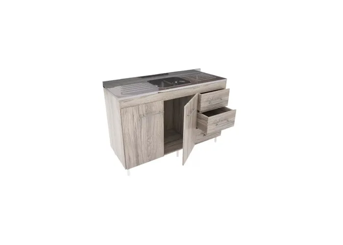 Combo amoblamiento cocina premium 1.20 abedul