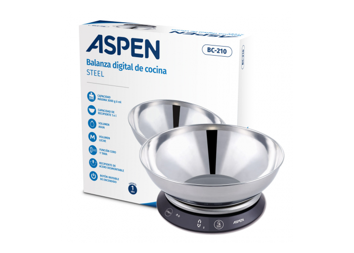 Balanza de cocina bc210 ek3280 steel
