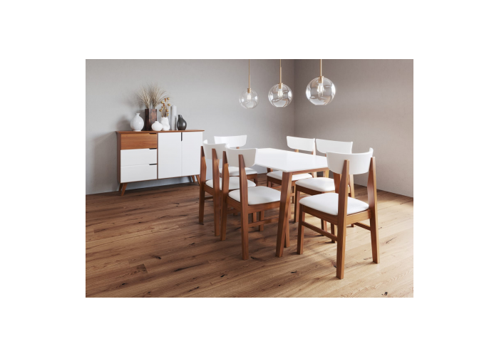 Jgo comedor mediterraneo combi (mesa + 6 sillas)