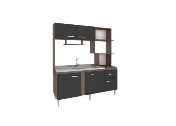 Amoblamiento de cocina sevilla teka/grafito cc46