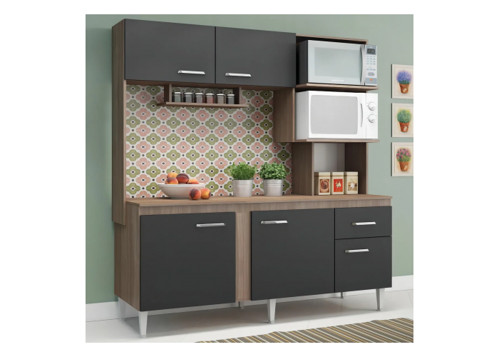 Amoblamiento de cocina sevilla teka/grafito cc46