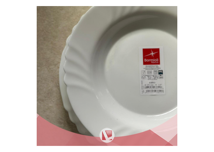 Juego vajilla x25 piezas ebro blanco bormioli (15635)