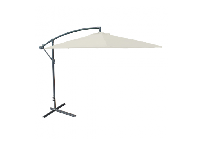 Sombrilla 2.70 lateral poliester beige 15456