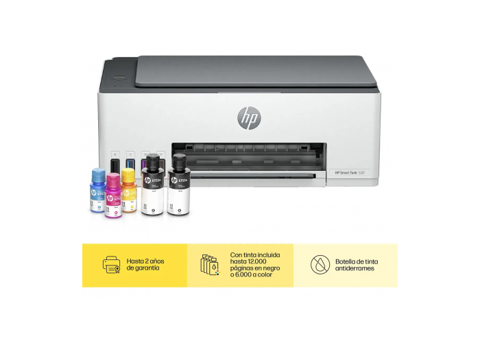 Impresora multifunicion hp 520 smart tank