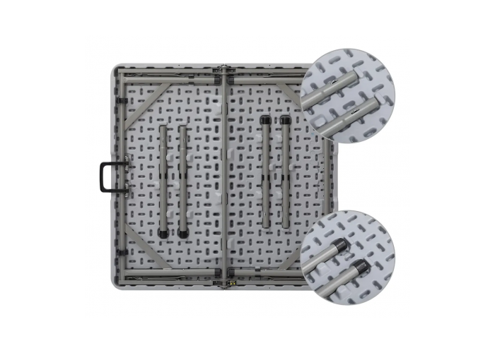 Mesa de camping cuadrada plegable 88*8*74