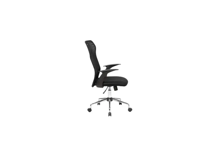 Sillon alto negro c/base crom ob-so2