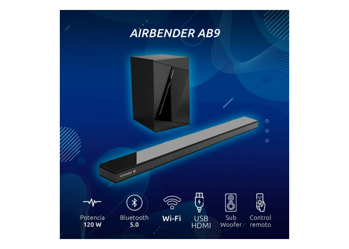 Barra de sonido airbender 120w ab9