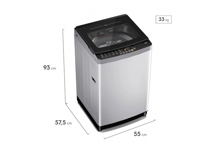 Lavarropas gafa lgs070s 7 kg carga superior plata
