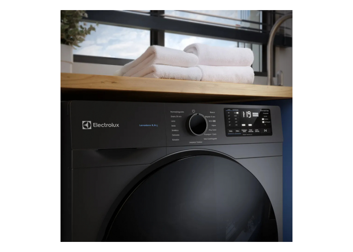Lavarropa electrolux 8.5 kg plata elaf208s c/fron