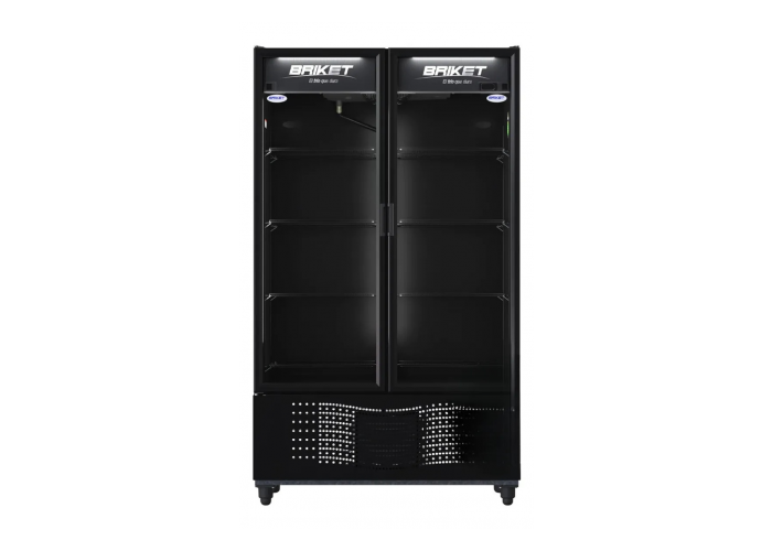 Exhibidora doble puerta m8030 negra