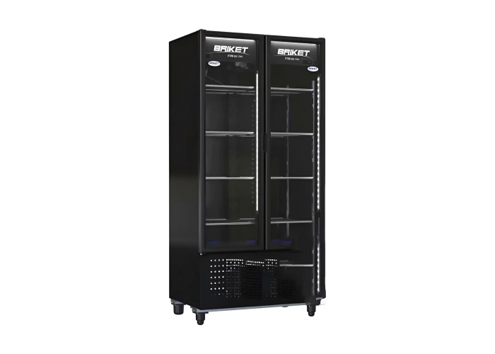 Exhibidora doble puerta m8030 negra
