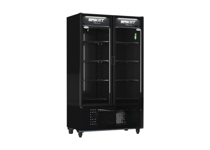 Exhibidora doble puerta m8030 negra