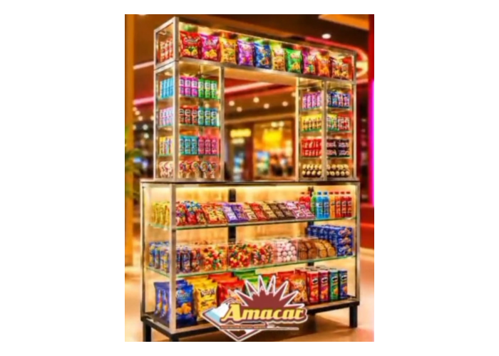 Kit kiosquero 270 mostrador 1.20 + caramelera y travesa
