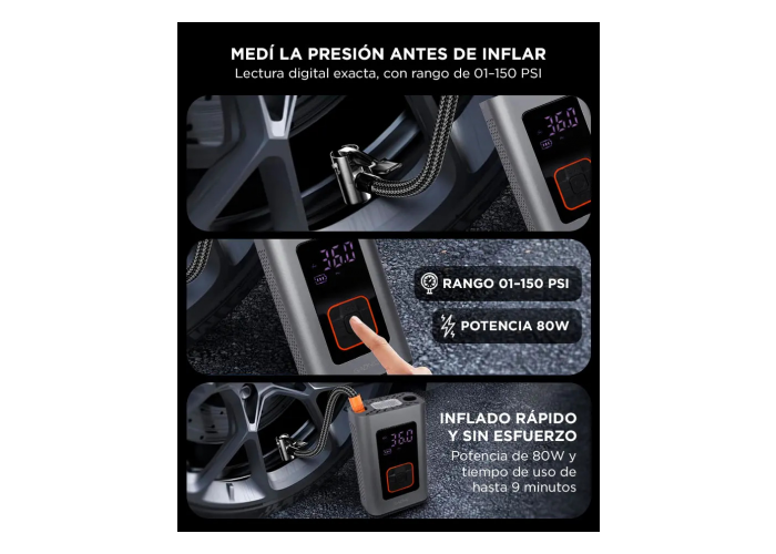 Inflador inalambrico gadnic av000042
