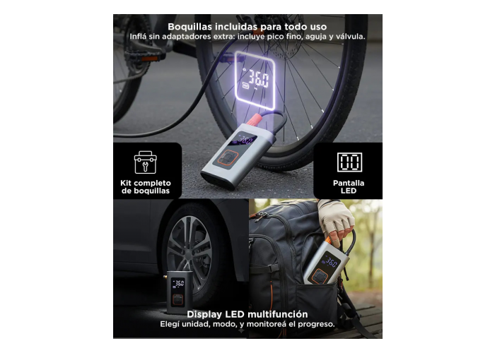 Inflador inalambrico gadnic av000042