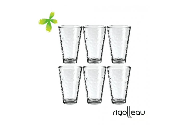 Vaso six-pack noa burbujas rigolleau  flint