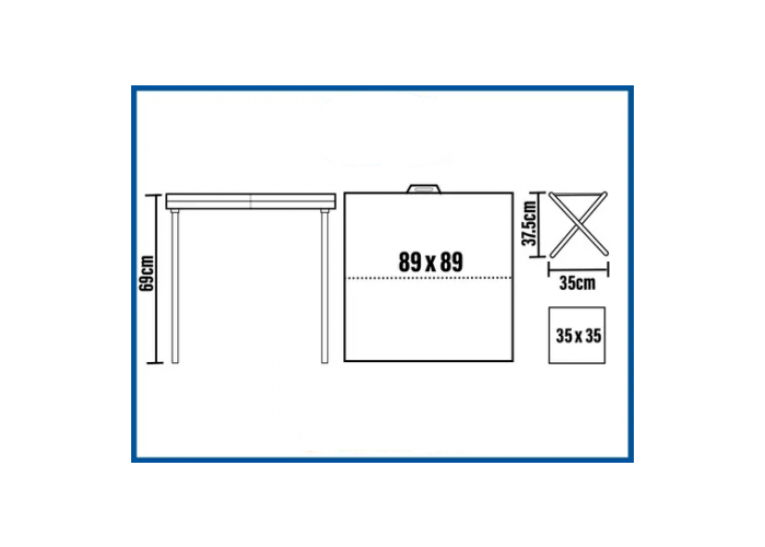Mesa camping plegable c/cuatro banquitos mor