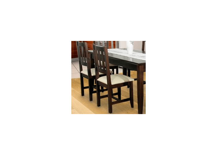 Juego de comedor mesa de 1.60 + 6 sillas de madera